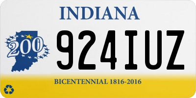 IN license plate 924IUZ