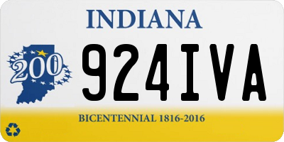IN license plate 924IVA