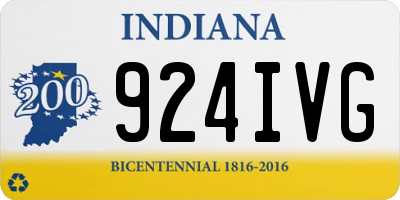IN license plate 924IVG