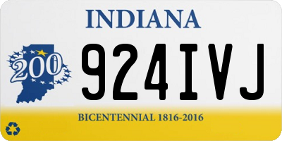 IN license plate 924IVJ
