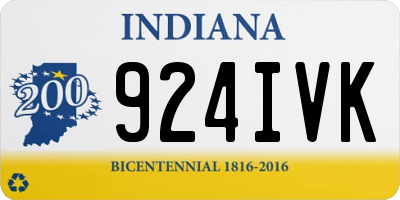 IN license plate 924IVK