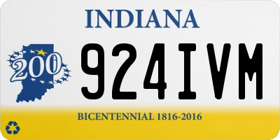 IN license plate 924IVM