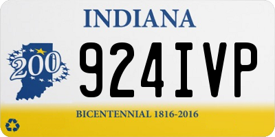 IN license plate 924IVP