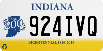 IN license plate 924IVQ