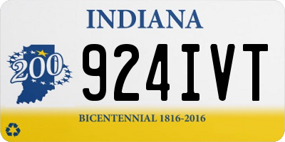 IN license plate 924IVT