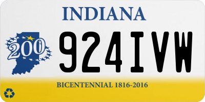 IN license plate 924IVW