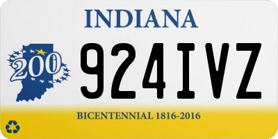 IN license plate 924IVZ