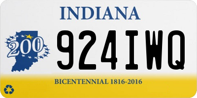 IN license plate 924IWQ