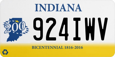 IN license plate 924IWV