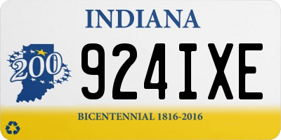 IN license plate 924IXE