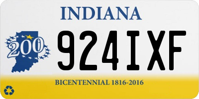 IN license plate 924IXF