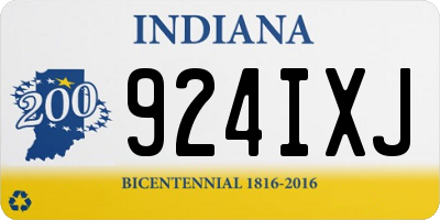 IN license plate 924IXJ