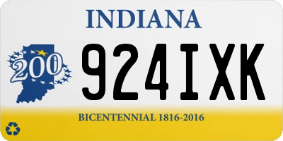 IN license plate 924IXK