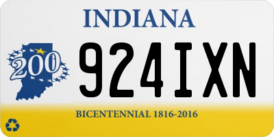 IN license plate 924IXN
