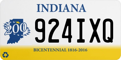 IN license plate 924IXQ