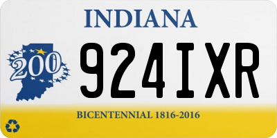 IN license plate 924IXR