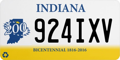 IN license plate 924IXV