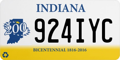 IN license plate 924IYC
