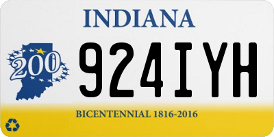 IN license plate 924IYH
