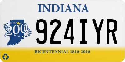 IN license plate 924IYR