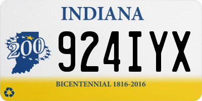 IN license plate 924IYX