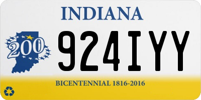IN license plate 924IYY