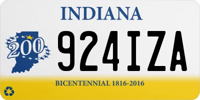 IN license plate 924IZA