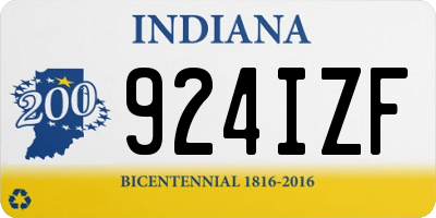 IN license plate 924IZF