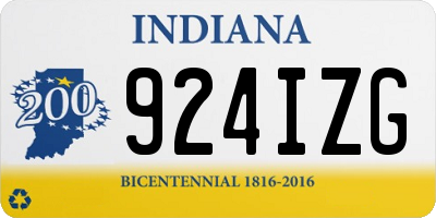 IN license plate 924IZG