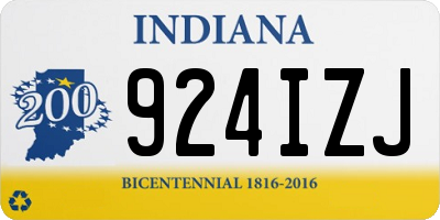 IN license plate 924IZJ