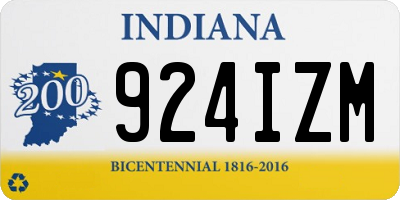 IN license plate 924IZM
