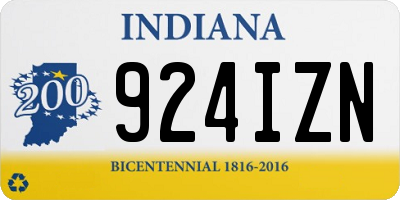 IN license plate 924IZN