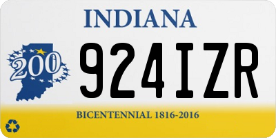 IN license plate 924IZR