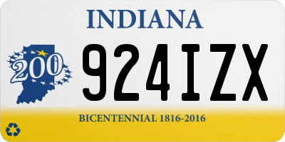 IN license plate 924IZX