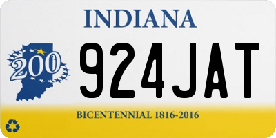 IN license plate 924JAT