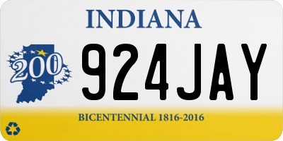 IN license plate 924JAY