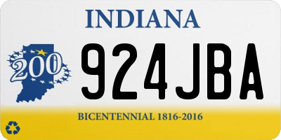 IN license plate 924JBA
