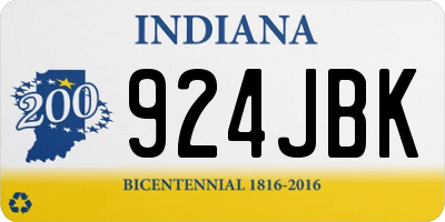 IN license plate 924JBK
