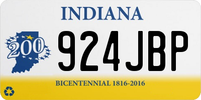 IN license plate 924JBP