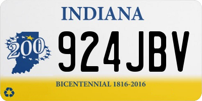 IN license plate 924JBV
