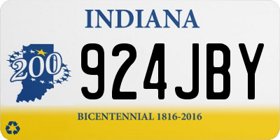 IN license plate 924JBY