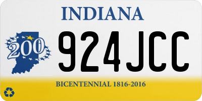 IN license plate 924JCC