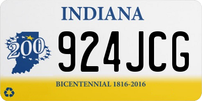 IN license plate 924JCG