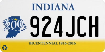 IN license plate 924JCH