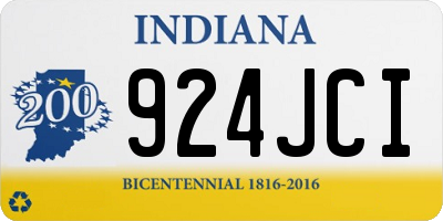 IN license plate 924JCI