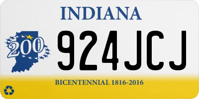 IN license plate 924JCJ