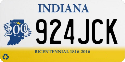 IN license plate 924JCK