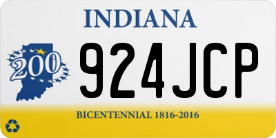 IN license plate 924JCP