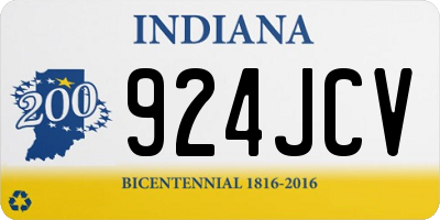 IN license plate 924JCV