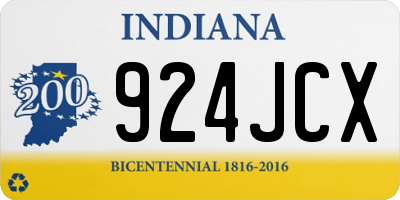 IN license plate 924JCX